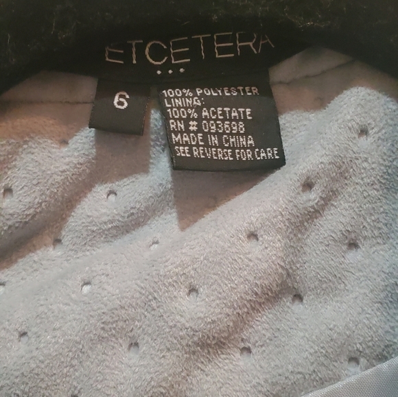 Etcetera suede coat/jacket‎ womens size 6 - Picture 2 of 5